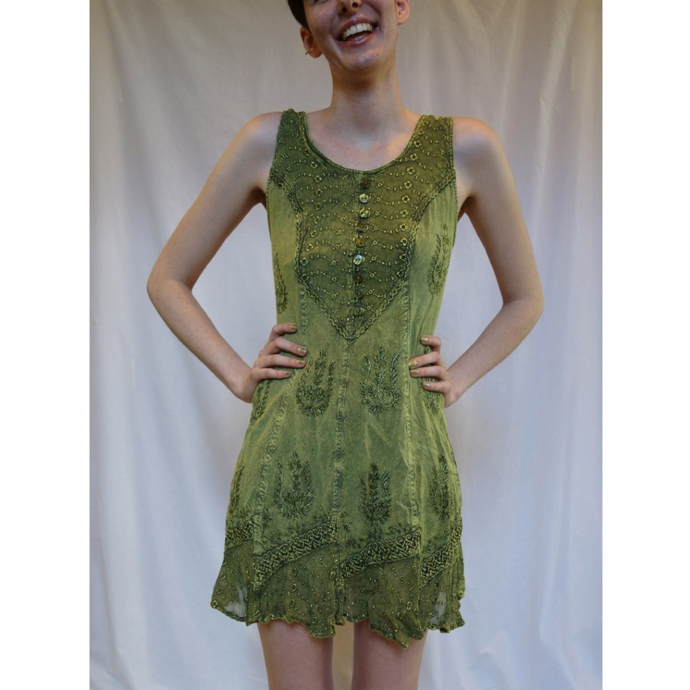 Green dress